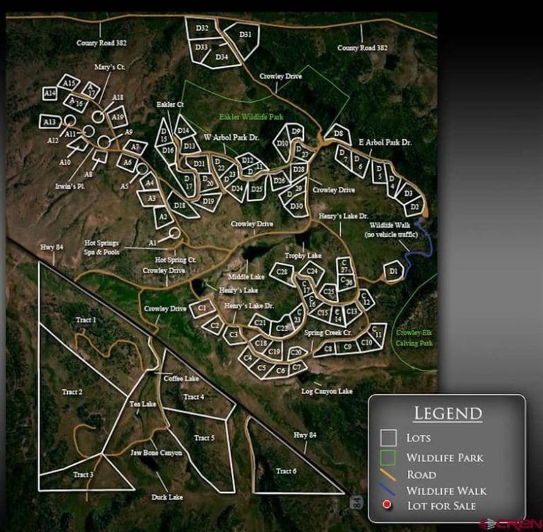1174 W Arbol Park Dr, Chromo, Colorado - Plat Map