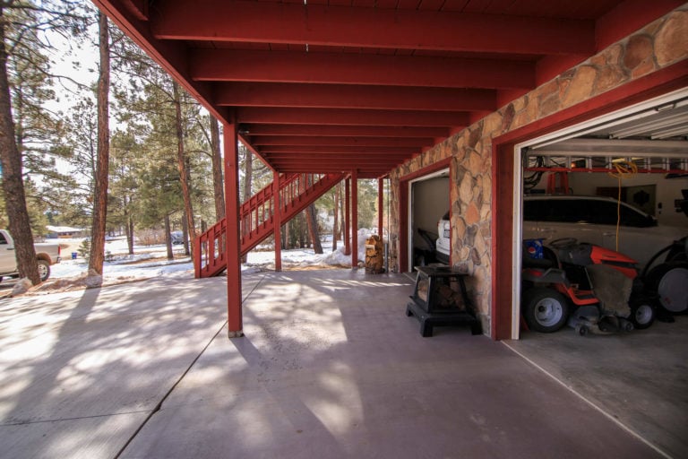 523 Dutton Drive, Pagosa Springs, Colorado - Garage Entrance