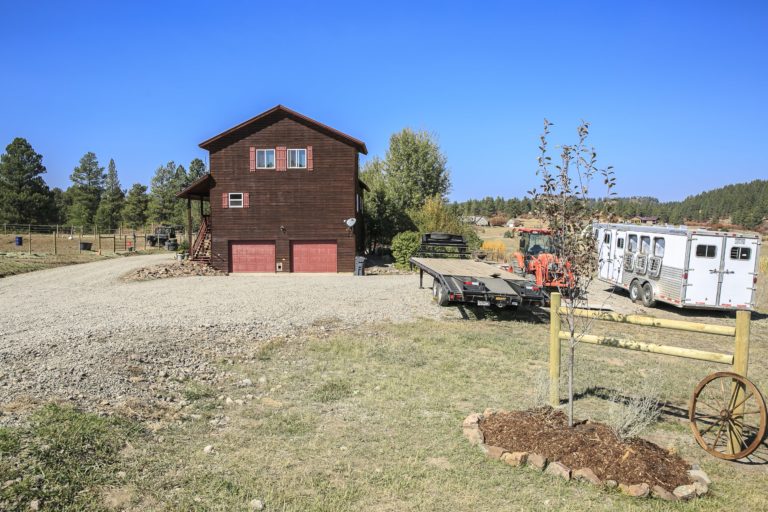 904 Capitan Ranch, Pagosa Springs, Colorado - Side of the House and Garage